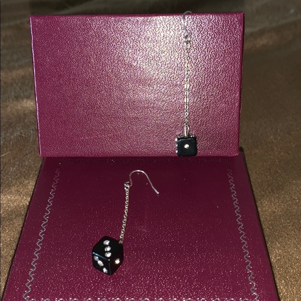 Dangle Dice Earrings